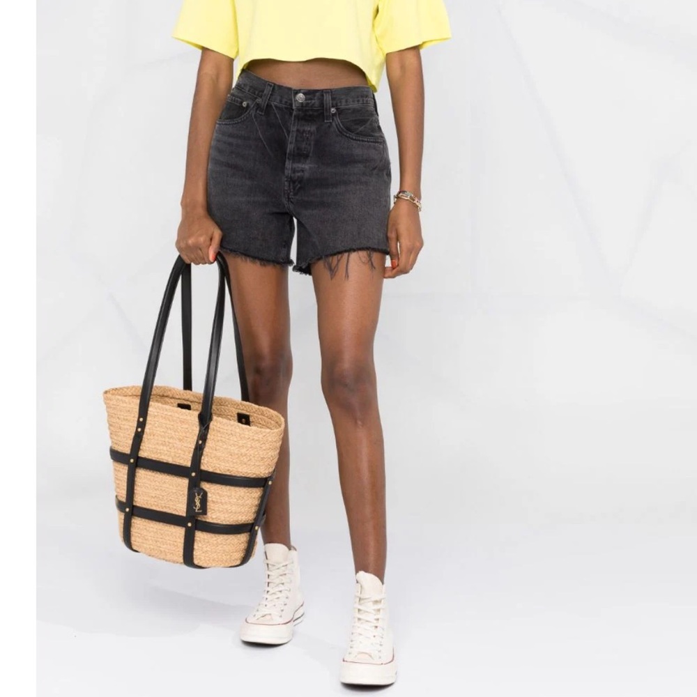 YSL straw bag new